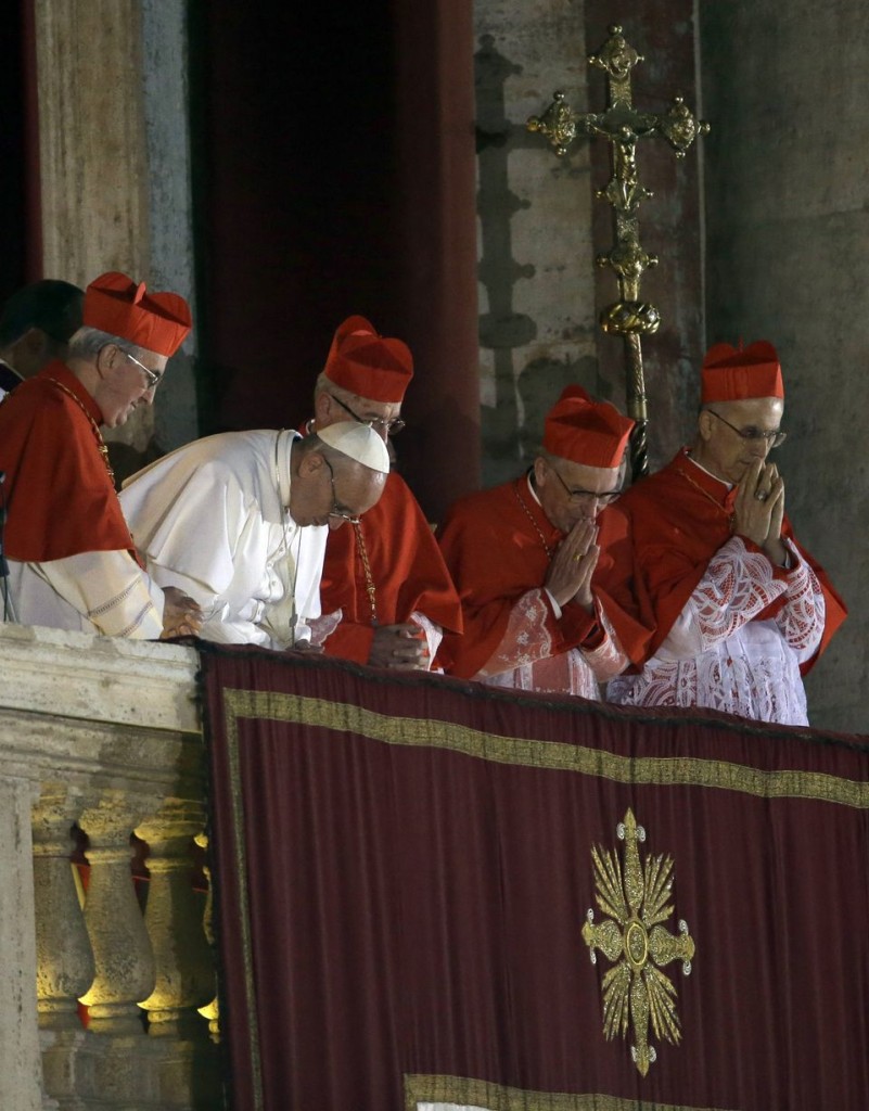 Pope Francis Bowing to Crowds